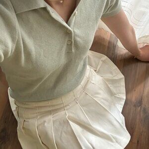 Brandy Melville Dana Skirt (White)